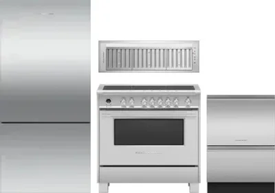 4 Piece Package Includes Refrigerator, Range, Hood And Dishwasher